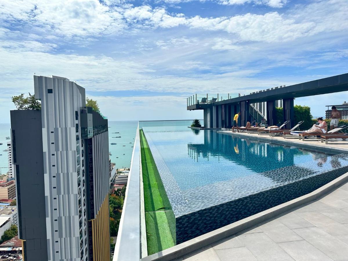 Best Location Condo With Swimming Pool, Gym, Sauna, Washing Mashine, Fast Internet In Central Of باتايا المظهر الخارجي الصورة