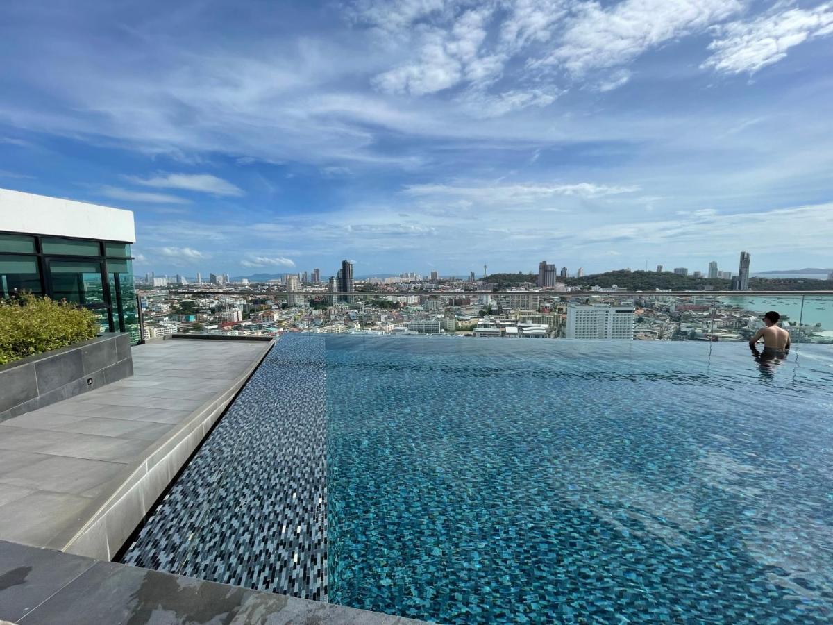 Best Location Condo With Swimming Pool, Gym, Sauna, Washing Mashine, Fast Internet In Central Of باتايا المظهر الخارجي الصورة
